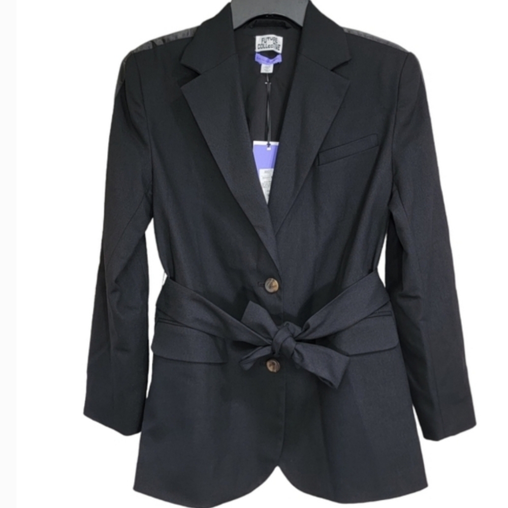 FUTURE COLLECTIVE BY KAHLANA BARFIELD BROWN, WOMENS BLACK BLAZER 1X - Picture 4 of 4